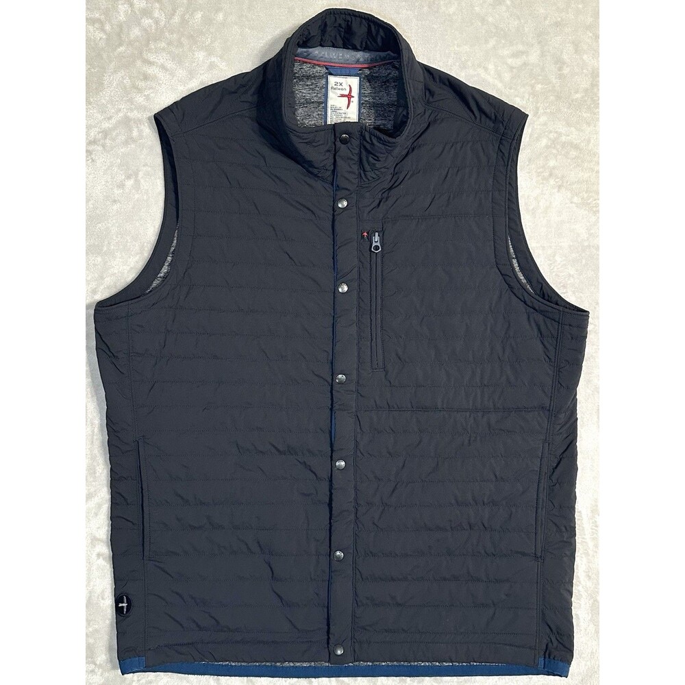 Relwen Huckberry Exclusive Windzip Vest Men's 2XL Black Quilted Gorpcore Outdoor